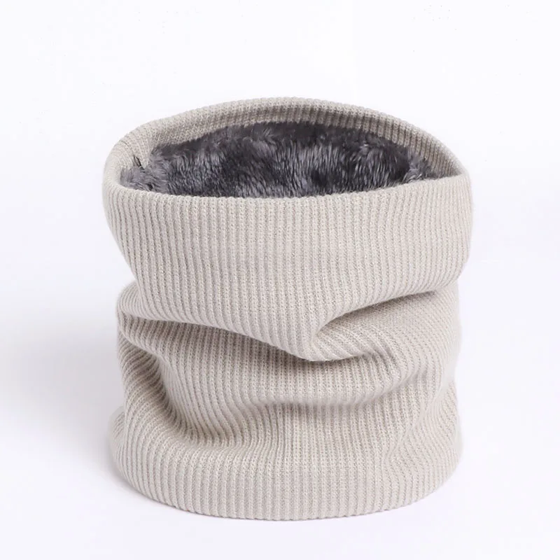 Neckerchief Winter Fleecing Thickening Neck Fashion Warm Mask Women Men Soft Knit Cold-proof Collar Sport Soft Ring Neck Scarf