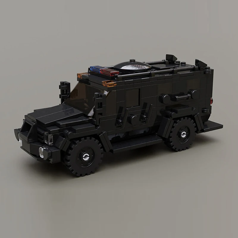 Urban Rescue Vehicles Model MOC Building Bricks Armored Assault Truck Modular Technology Gifts Holiday Assemble Toys Suit