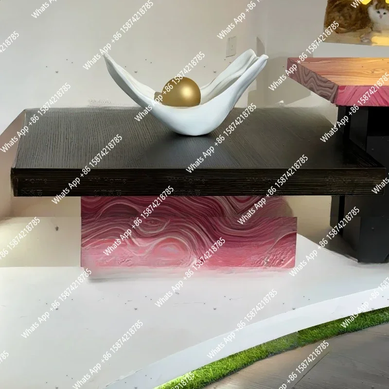 X Medieval Style Solid Wood Coffee Table Combination Italian Light Luxury Living Room Home Designer Creative Coffee Table