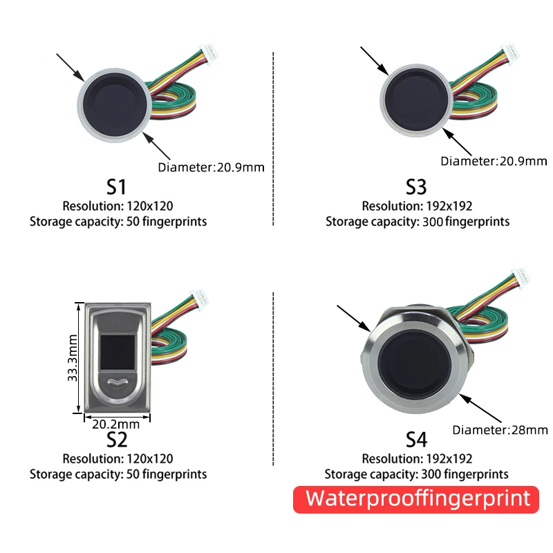 Módulo de relais de acesso de controle de empreinte digitale DC7v-30v controlador de serrure de porte interruptor indução d'emp