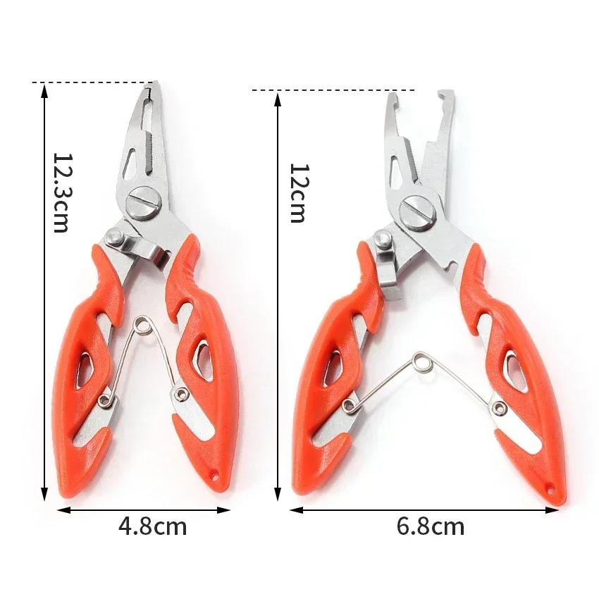 เครื่องมือหลาย Hook Remover แยกแหวนเปิด Tackle Multiuse Braid SCISSOR Multitool ตกปลา Plier Fly Line ลวดล่อเหยื่อเครื่องตัด