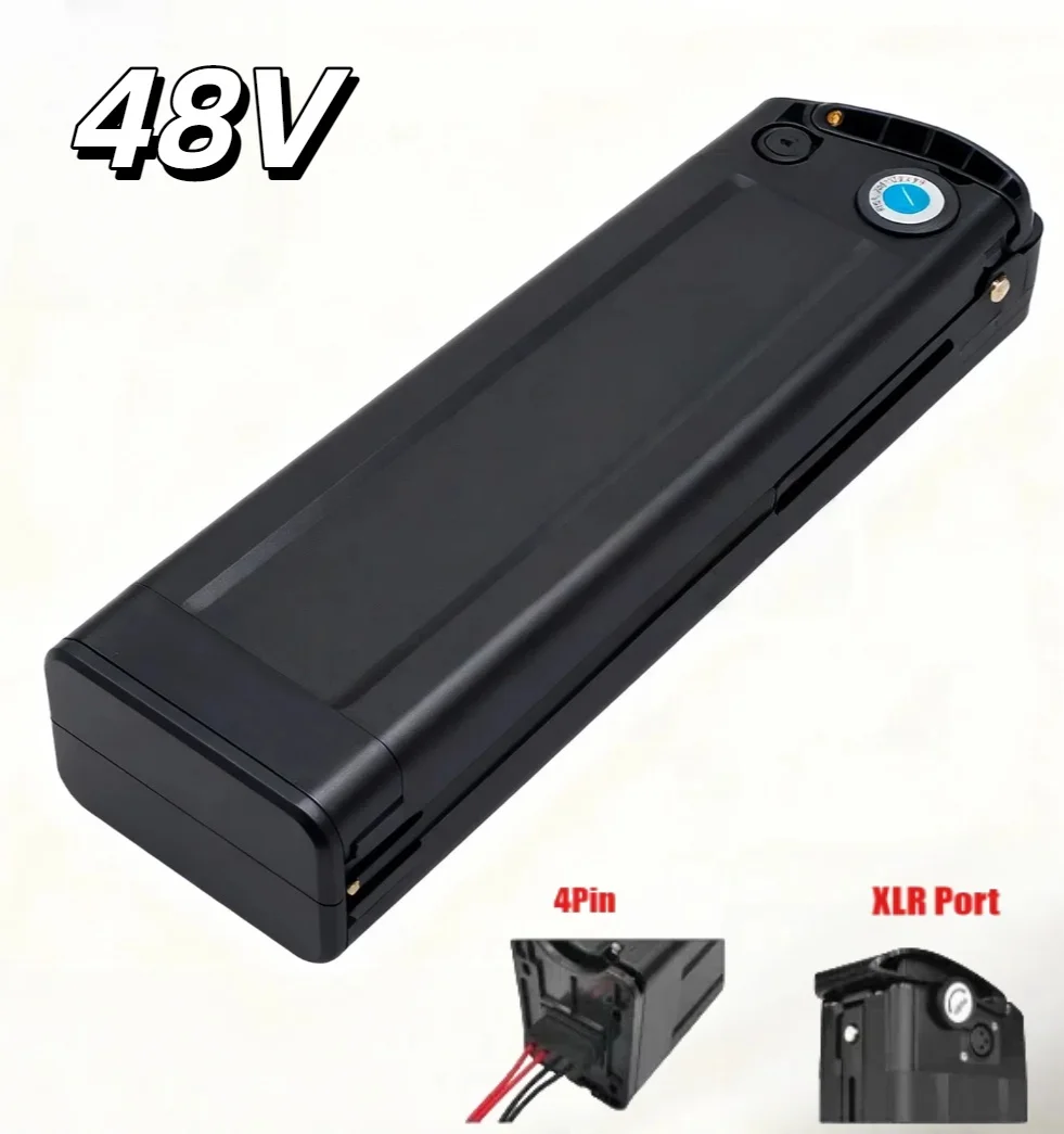 

48V 15AH 20AH Silver Fish 18650 Li-ion Battery &54.6V 2A Charger for BURCHDA R8S Pro, JINGHMA R8 Pro–250W-1000W E-Bike Power Set