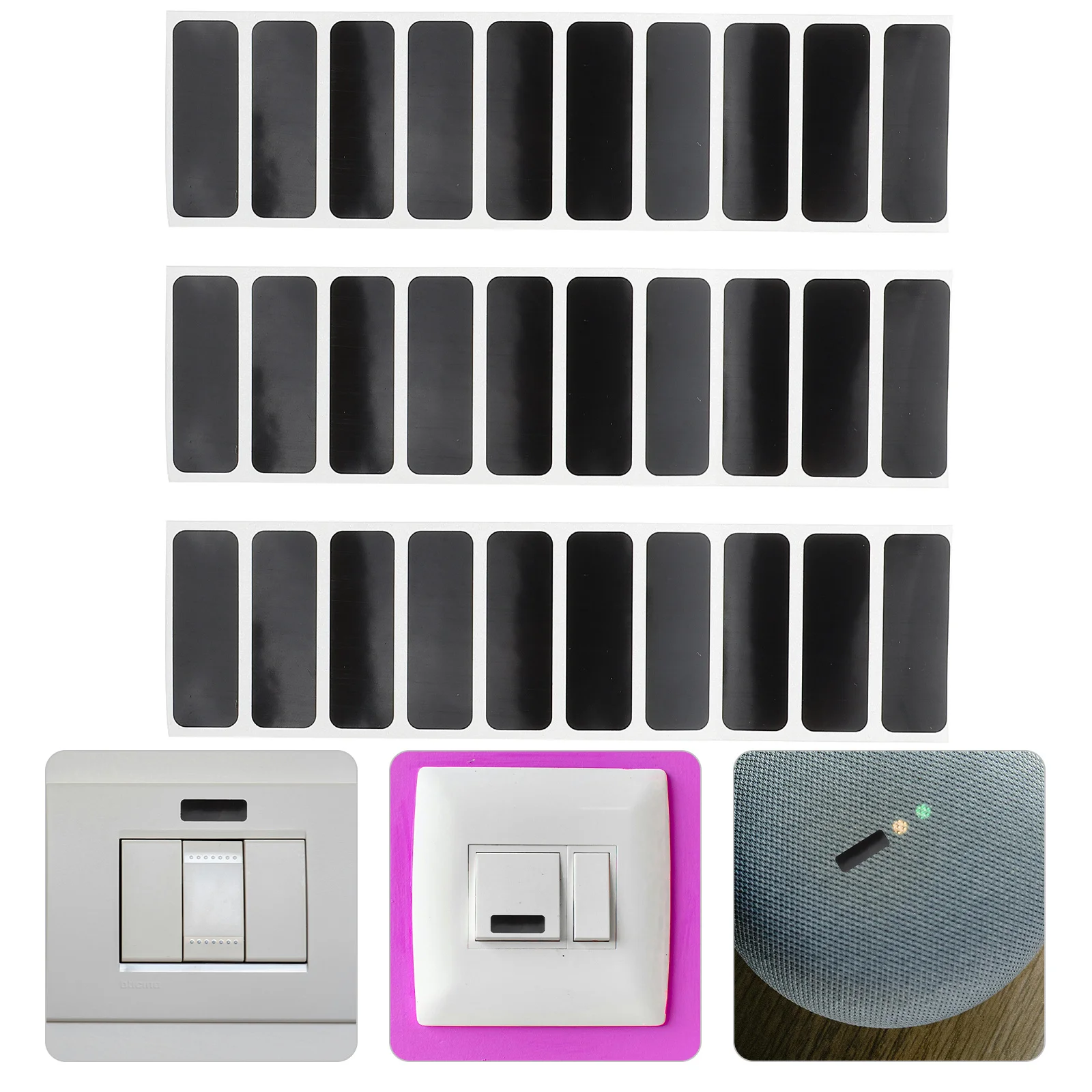 

30Pcs Heat-Resistant Blackout Stickers for Electronics Easy to Use Cover and Block Harsh Glare Light Blocking Stickers