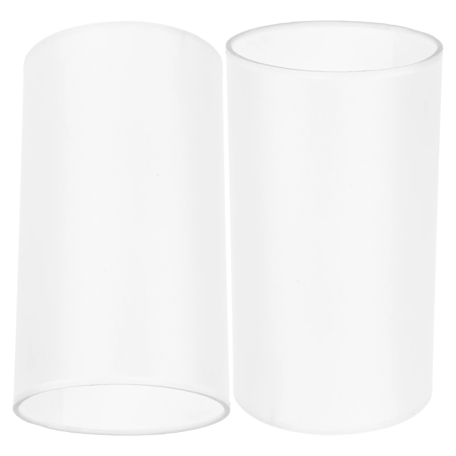 

2pcs Cylinder Lampshade Cloth Material Modern Simple Design Decorative Fabric Lamp Shade For Bedroom Living Room Table Floor