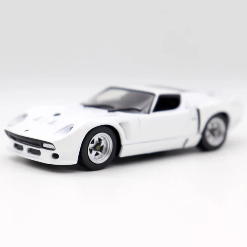 Diecast 1/43 Scale Miura SV J Roads Sports Car Alloy Simulation Car Model Static Collection Decorated Holiday Toys Souvenir Gift