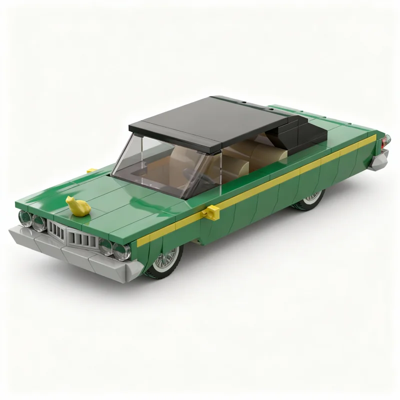 205pcs MOC Chevroletes Impala 66' Lowrider City Champions Model Building Blocks Assemble Collection 3D DIY Art Display Idea
