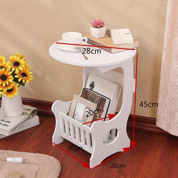 

European balcony square coffee table, small table, small round table living room