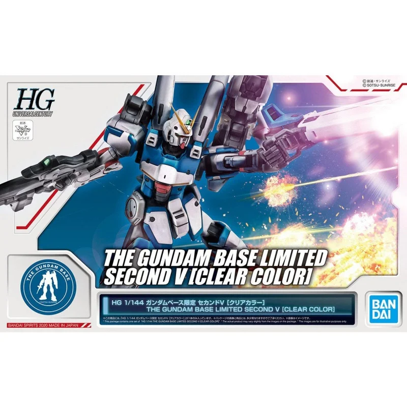 

In Stock Bandai Original Hguc 1/144 Gundam Second V Action Figure Model Doll Brand New Boxed Anime Characters Toys Model Garage