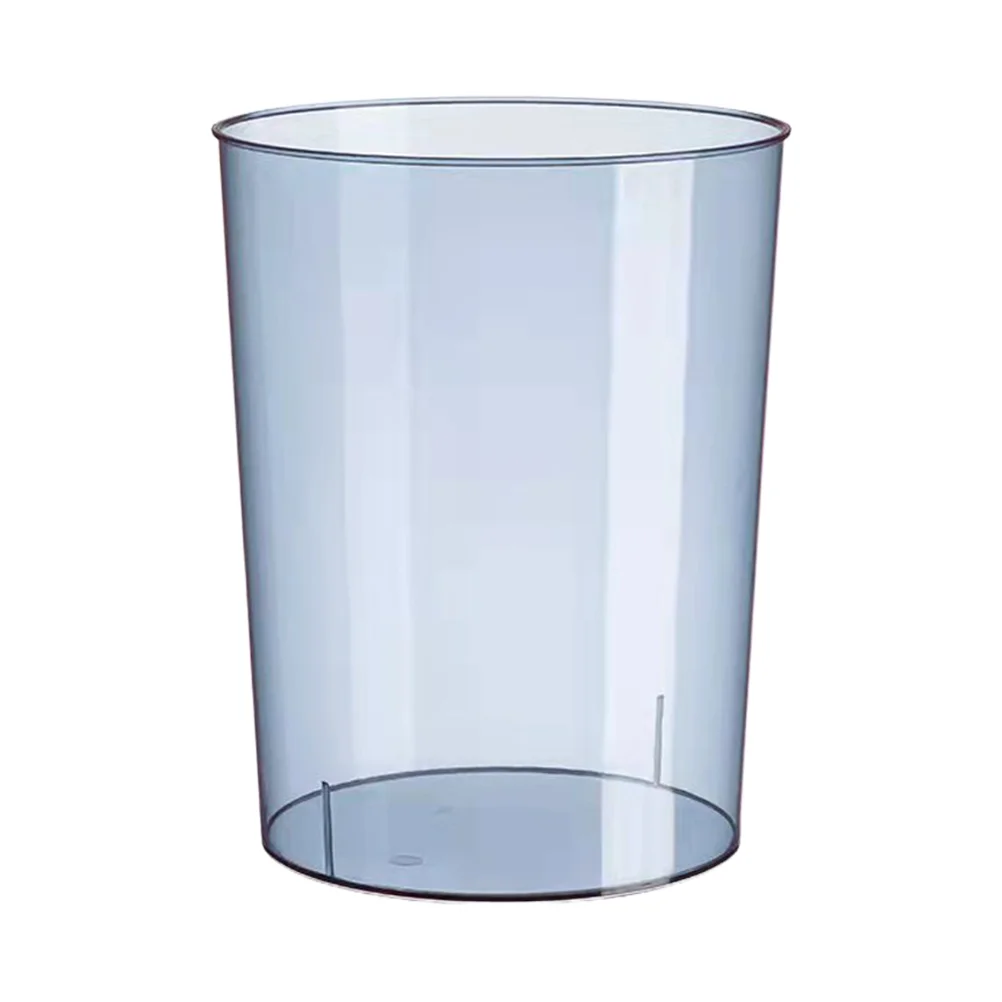 

Decorative Trash Can Transparent Garbage Kitchen Container Cylinder Toilet Paper Bucket Office