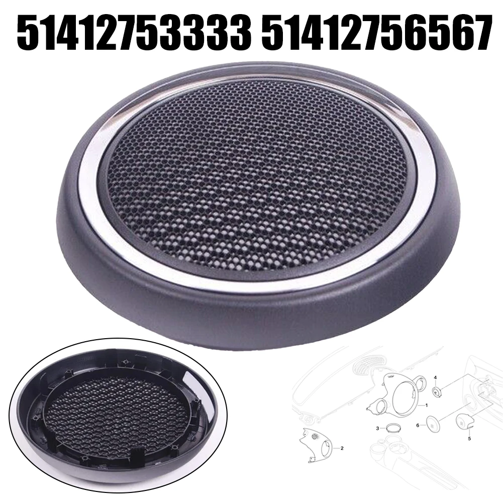 Door Speaker Cover Premium Chrome Front Door Speaker Cover for BMW For Mini R55 R59 OEM Part 51412753333 51412756567