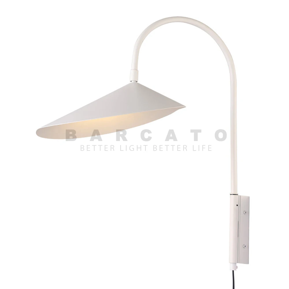 Italian Wall Lights Modern Adjustable Reading Lighting for Beside Bedroom Hotel Living Room Leaf  LED Lighting Home Decoration