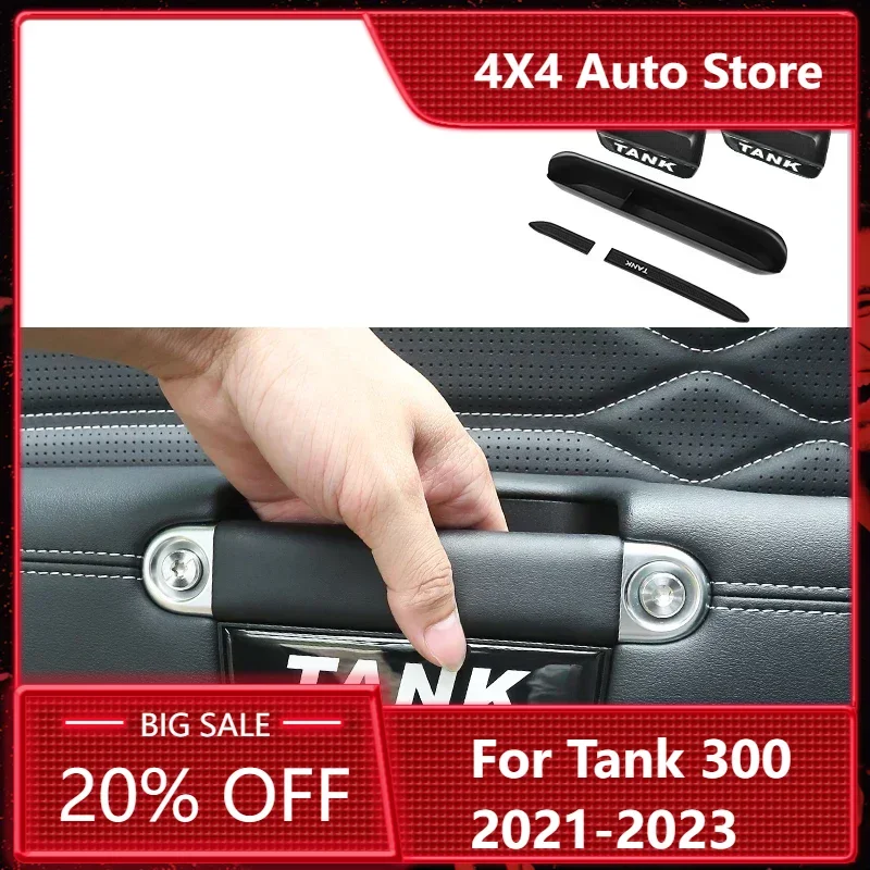 New！For WEY GWM Tank 300 Car Styling Door Handle Storage Box Interior ABS Passenger Compartment Box Auto Accessories 2021 2022 2