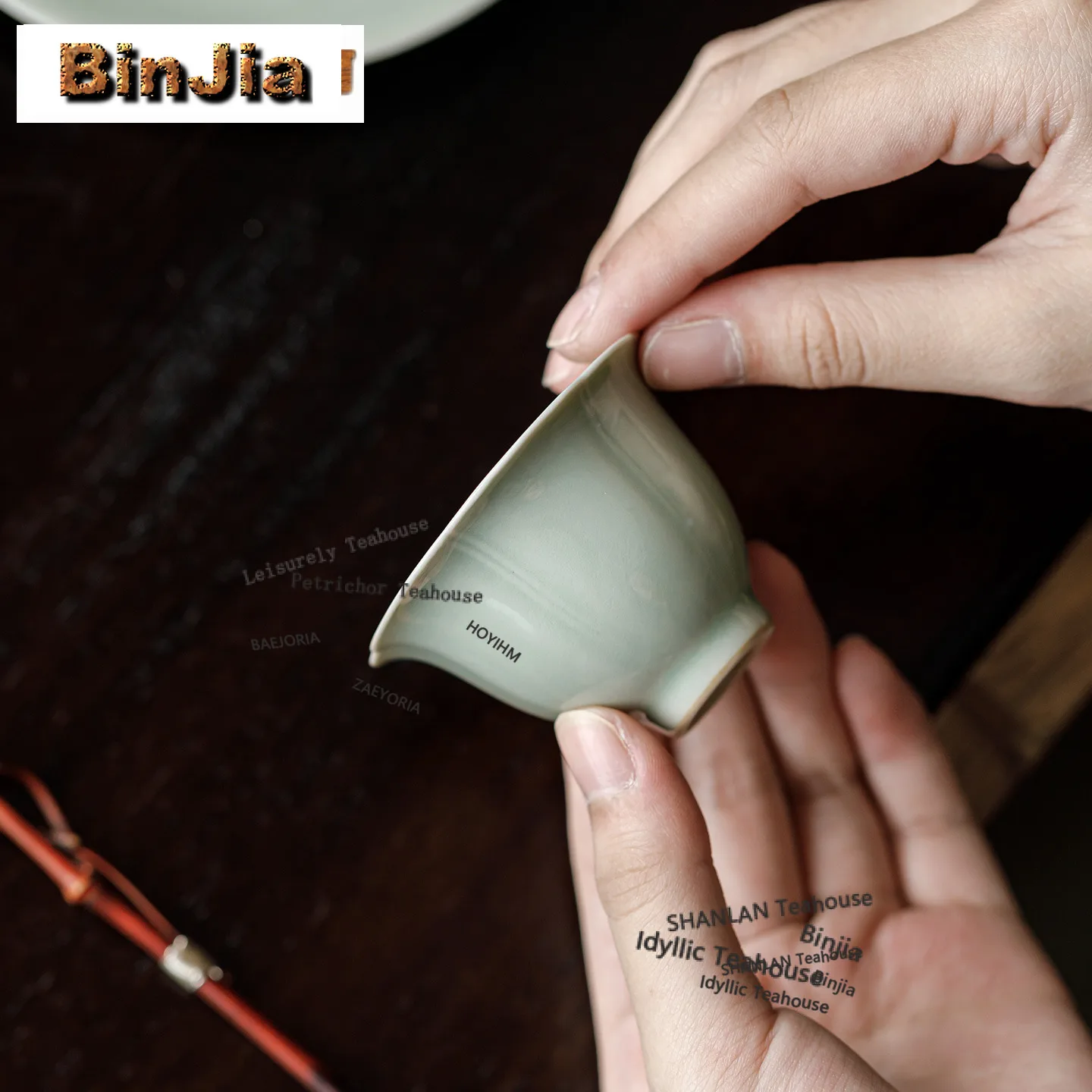 BAEJORIA 45ml Banana Moonlight Teacup Japanese Tea Bowl Water Jug Tea-tasting Meditation Cup Chazhan Master Cups Drinkware Gifts