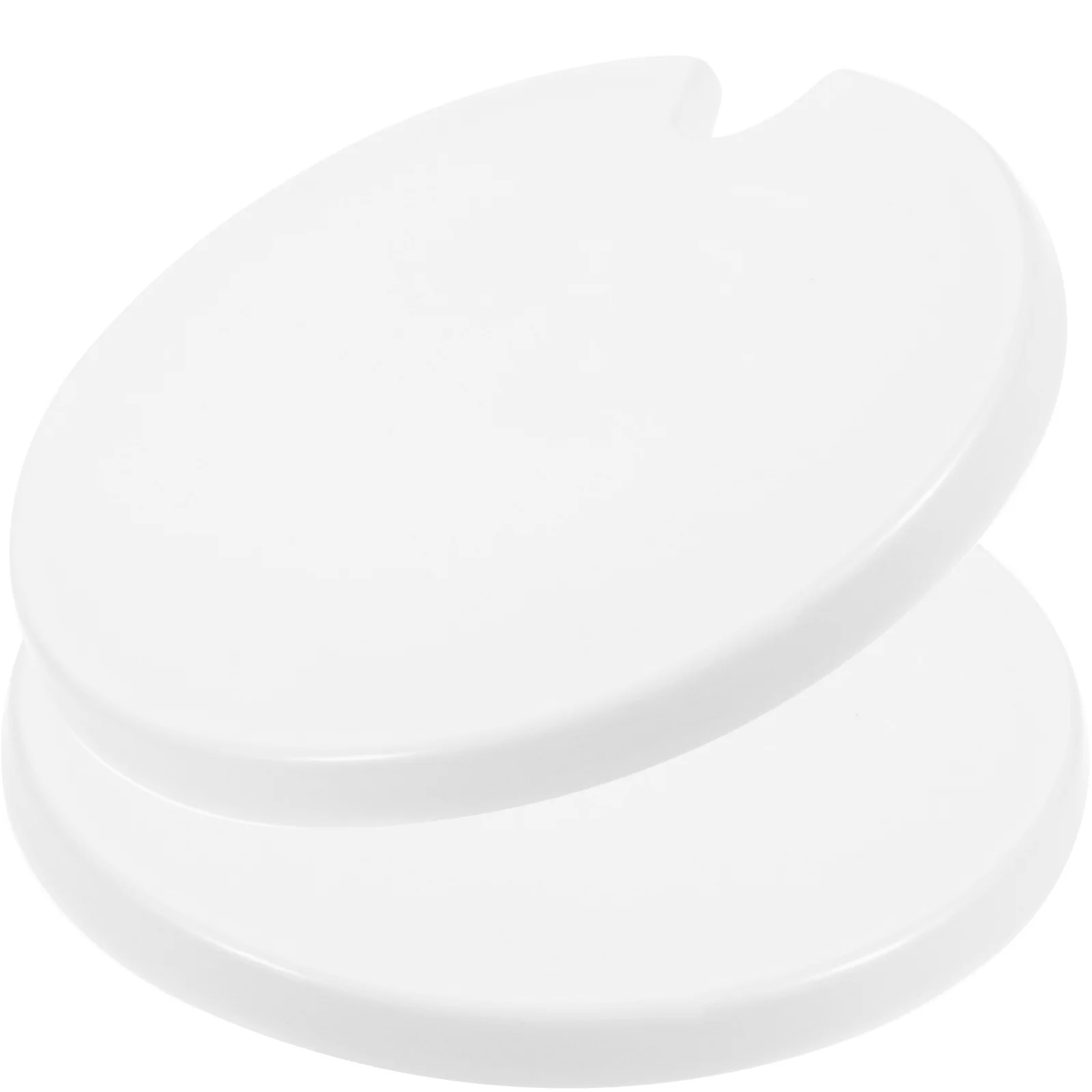 

2Pcs Ceramic Tea Cup Lid Round Water Mug Lid Creative Design Easy to Clean Cup Cover Lids for Cups Round Mug Lids