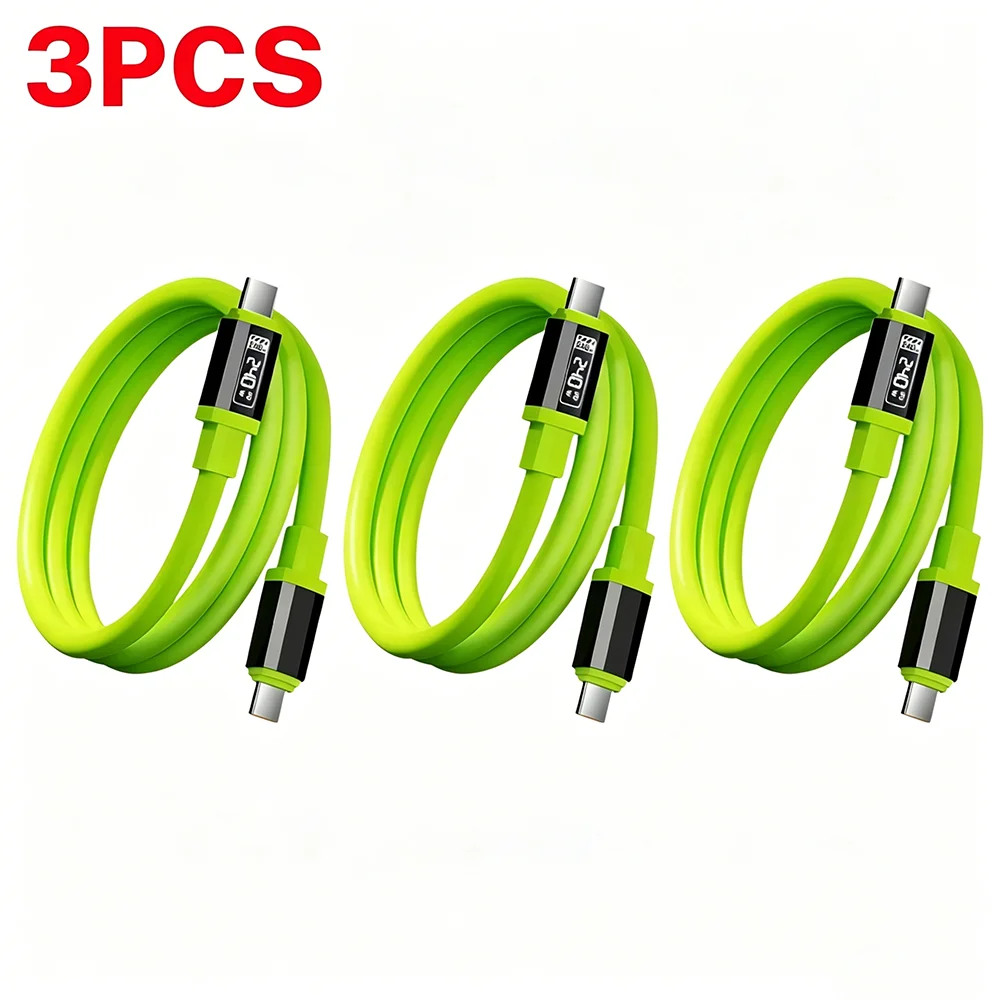 NNBILI 1/3 Stück 240W Typ-C-Kabel PD Schnellladekabel für iPhone 17 Huawei Typ-C zu USB-C Schnellladekabel