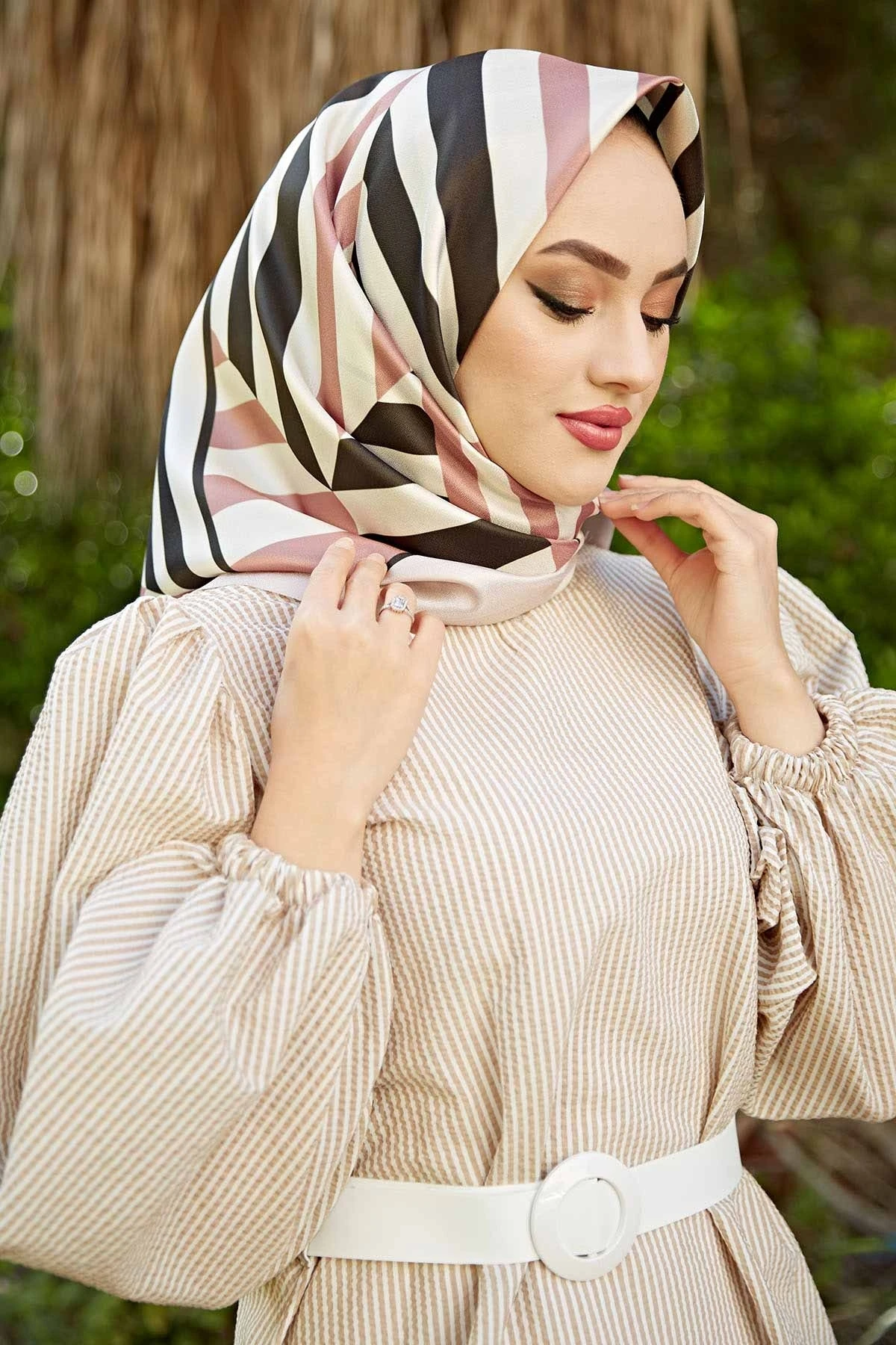 Decorated Taffeta Scarf E-Winter Autumn 2021 Muslim Women Hijab headscarf islamic Turkey