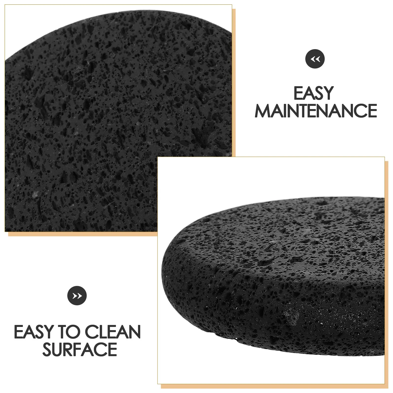 Volcanic Cooking Stone Plate 15Cm Lava Pan Mini Grill Pizza Steak Fish Bbq Baking Stone Lava Cooking Pan Volcanic Rock Plate view 2