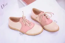Spring Autumn Women's Oxfords Flats Brogue Shoes British Derby Flats Comfortable Office Lace-up Loafers Shoes Woman 43