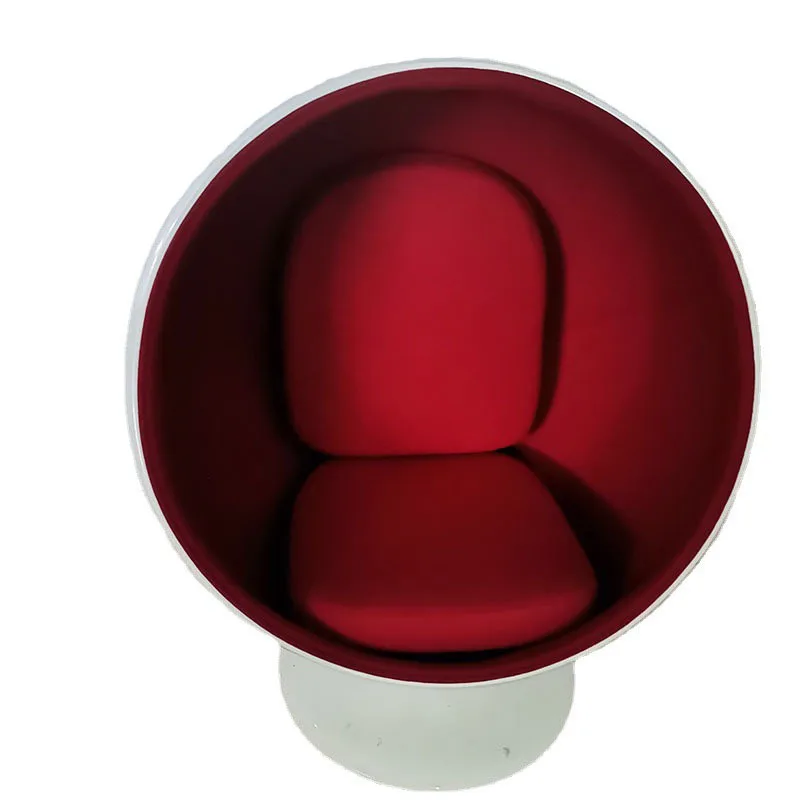 

Space ball chair FRP creative with audio bubble chair, library leisure rotatable reading chair