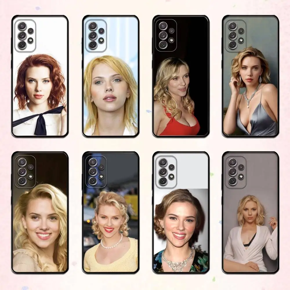 S-Scarlett J-Johansson  Phone Case For Samsung S 25,24,23,22,30,21,10,9,Ultra,Plus,Lite,FE,4,5 G Sof