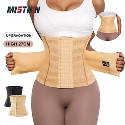 MISTHIN Wasit Trainer 23 27 CM Height Faja Colombianas Slimming Women Thin Bodysuit Shaping Corset Double Belt Tummy Control