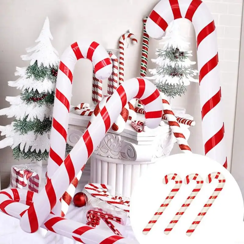 Vara Inflável Gigante De Doces, muleta De Cor De Doces, decoração De Árvore De Natal, 1Pc