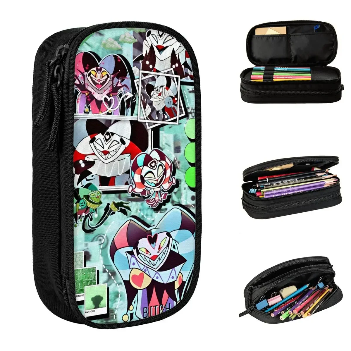 

Аниме Helluva Boss пенал новые сумки для ручек для студентов большая емкость школьные принадлежности подарки пенал