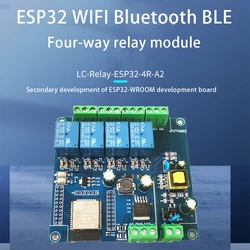 AC220V/DC5-30V 4Channel Relay Module ESP32-WROOM-32E WIFI Bluetooth BLE Development Boards Programmable and Resetable