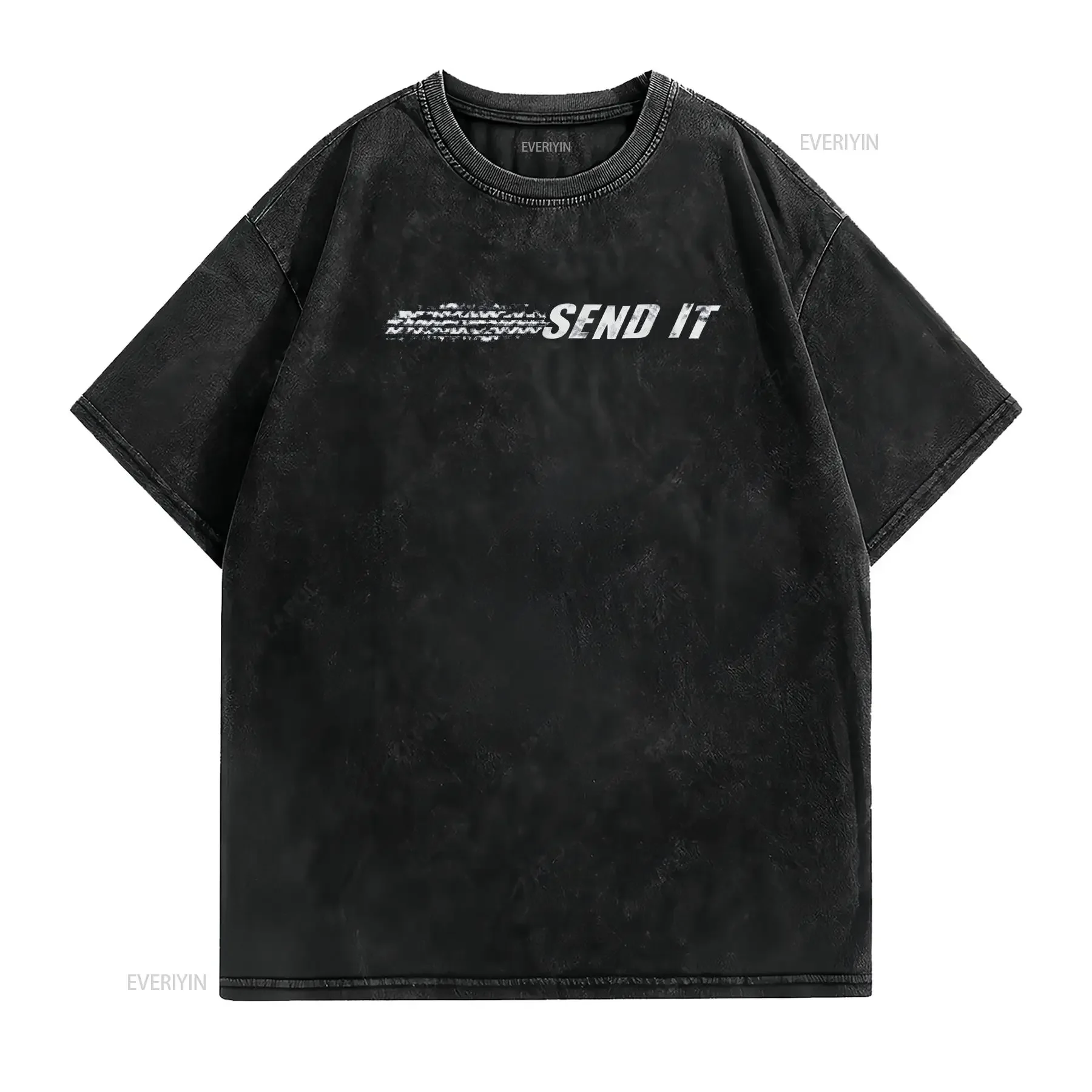 Send It Mens T Shirt x13 Colours Present Race Burnout Drift Drag Slam vintage Washed Comfortable Stylish Top For Everyday Wear