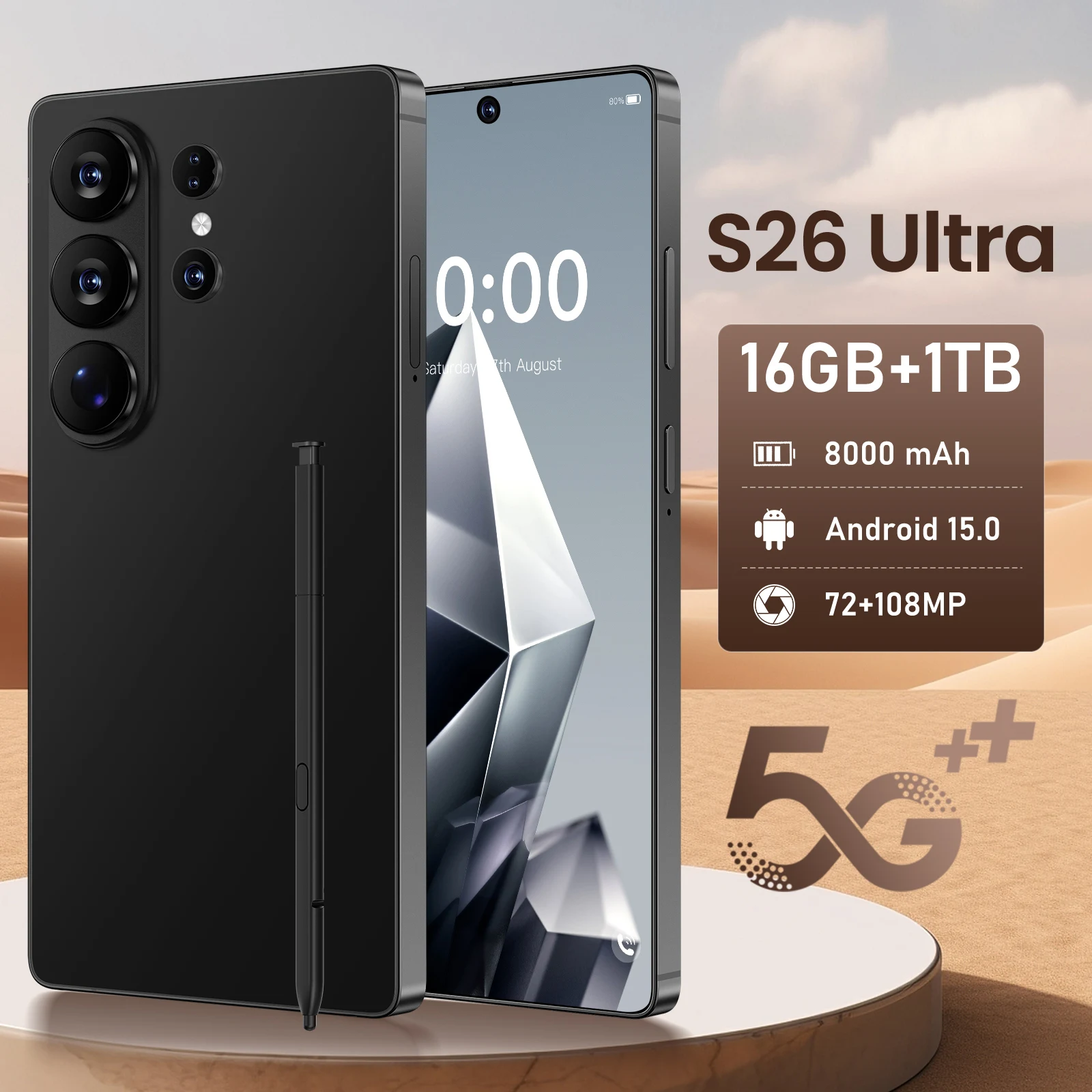 Smartphone S26 Ultra Dual Chip 7800mAh Versão Global
