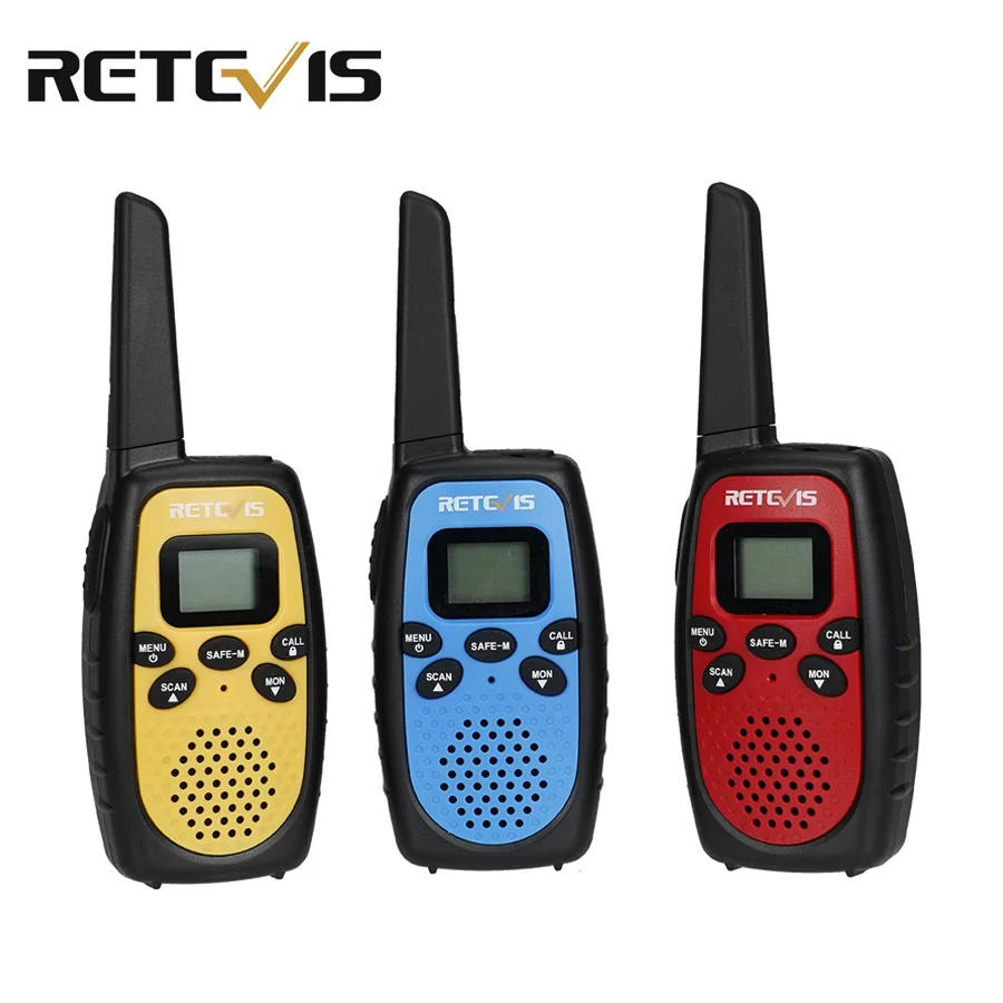 Retevis RT628S Walkie Talkie Children 3pcs Safe Mode Children's Radio Kids Two-way Radios for Boys Girls Birthday Gift Camping