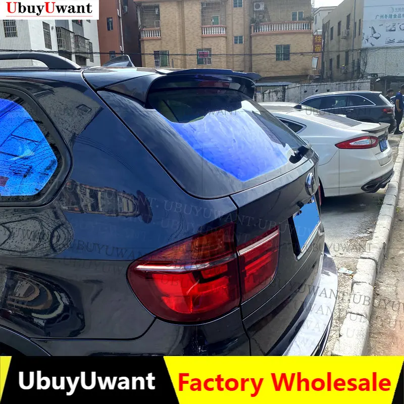 For BMW X5 E70 F15 Roof Spoiler Rear Trunk Wing ABS material Black/Carbon Color Refit Accessories For BMW X5 E70 F15 2008 - 2016