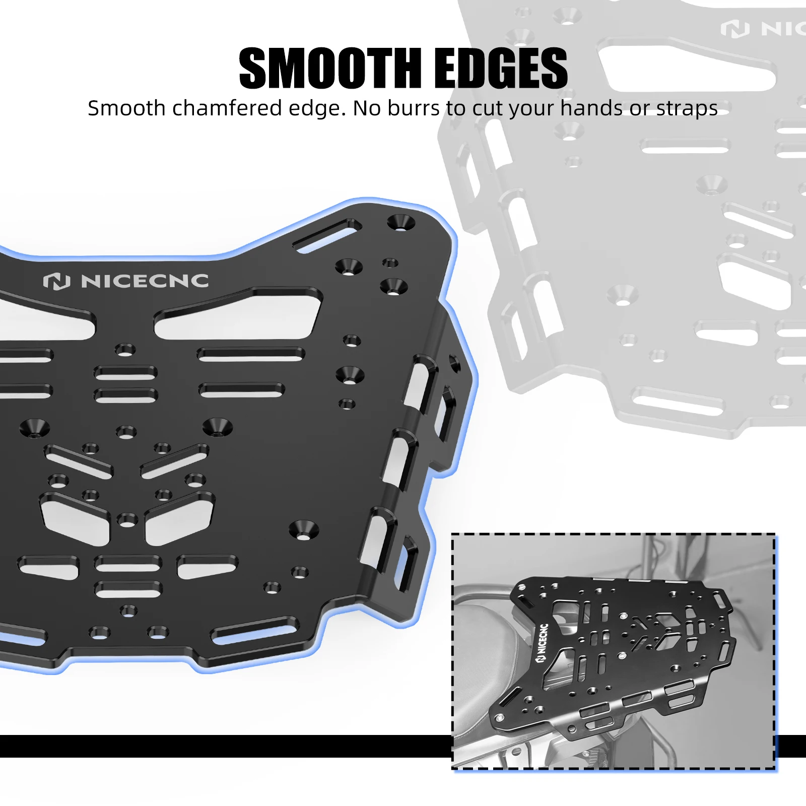 

For 2019-2023 BMW R1250GS Luggage Rack Rackless Saddlebags Carrier Bracket Topcase Mount Plate for BMW R1200GS 2012-2018