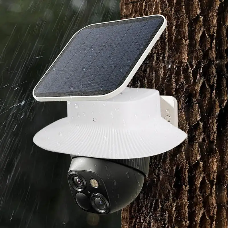 Camera Protective Roof Corner Security Solar Camera Shield Protector Weatherproof Solar Cam Protector For Home Cafe Hotel