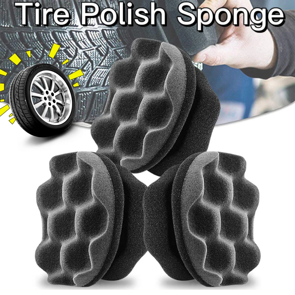 

Car Leather Wax Sponge Polishing Handle Dust Wash Brush Foam Sponge Detailing Auto Car Products Tire Waxing Applicator Pad