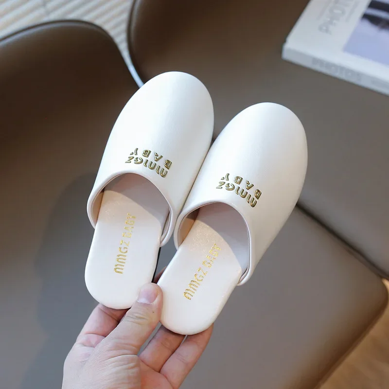 

Fashionable Sandals, Korean Version of Alphabet Round Toe Slippers, Casual Flat Slippers, Home Slippers, Versatile Shoes