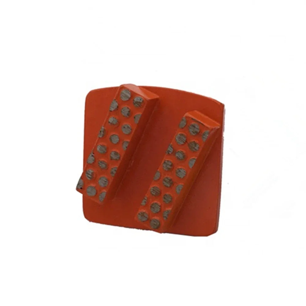 Due segmenti di macinazione grezzi Cuscinetti per pavimenti Redi Lock Shoes Disco diamantato per colla epossidica 9 pezzi