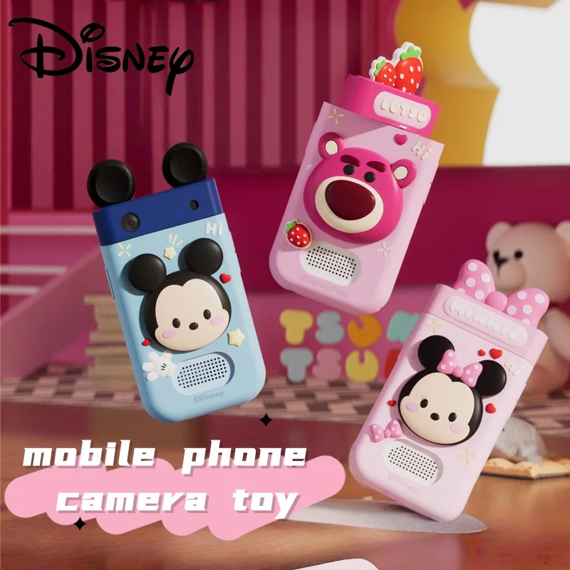 

Disney Lotso Mickey Minnie Smart Children's Camera can take photos and record videos HD dual camera touch mobile phone toy gift