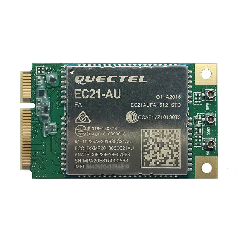 Quectel EC21 EC21-AU LTE Cat1 Mini Pcie Module for Latin America Australia New Zealand Taiwan Band B1/B2/B3/B4/B5/B7/B8/B28/B40