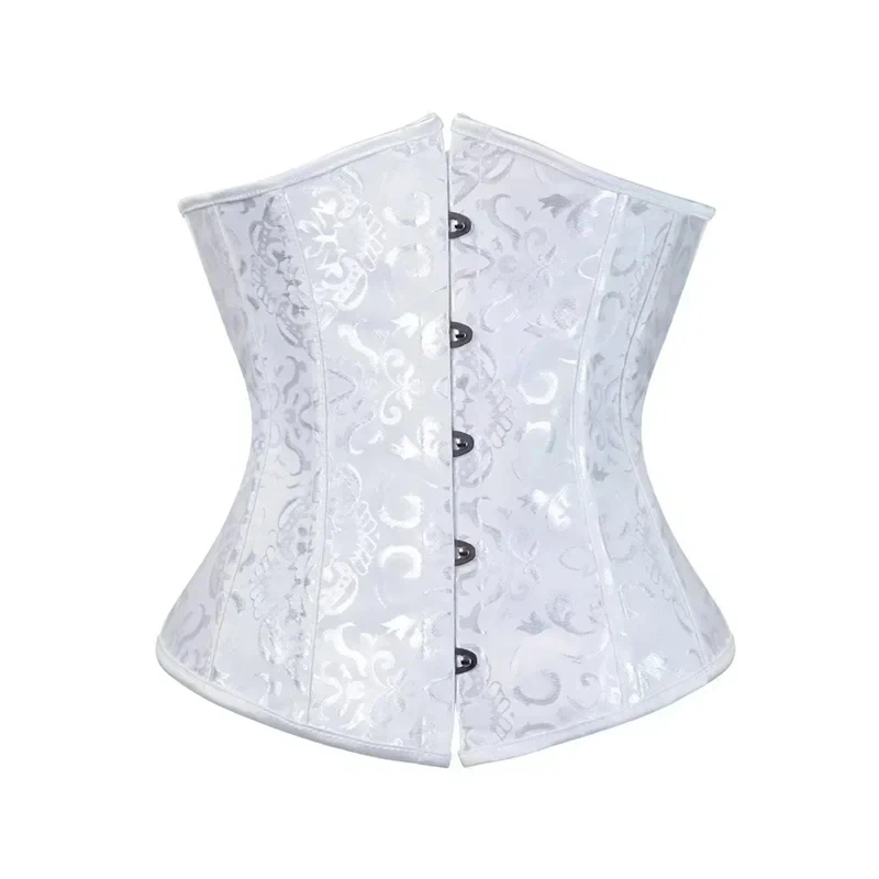 BurVogue Fashion Corset Women\'s Lace Up Boned Jacquard Brocade Waist Training Underbust Corset