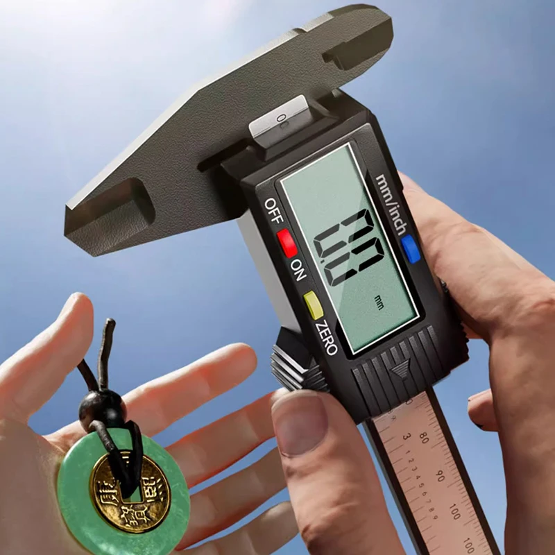 عالية الدقة الورنية الفرجار شاشة ديجيتال الفرجار 0-150 مللي متر متعددة الوظائف مجوهرات مسطرة قياس أدوات قياس المحمولة