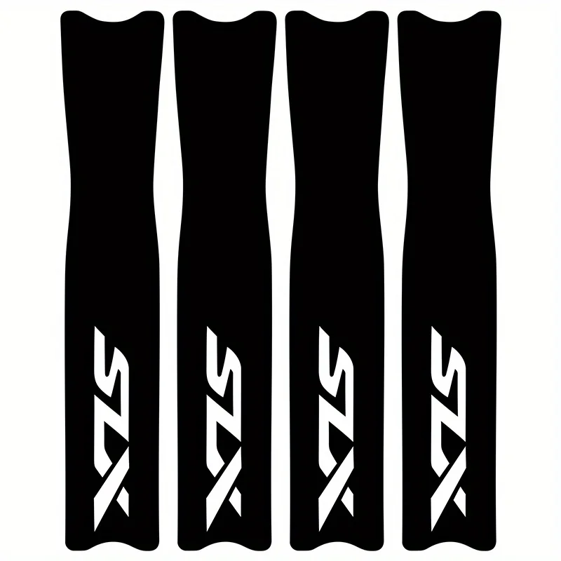 4PCS - Mountain Bike Crank Arm Sticker Set, Multicolor Waterproof Vinyl Decal for Bicycle