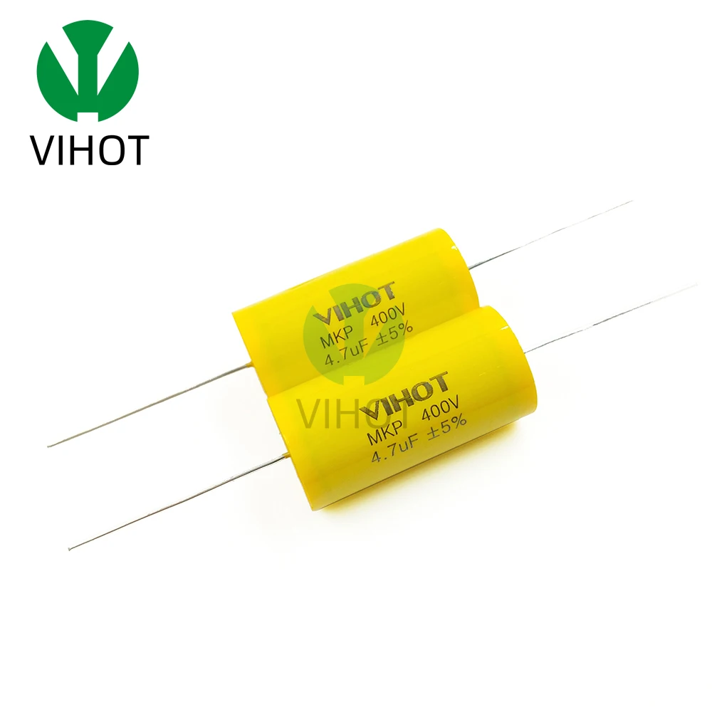 VIHOT 1PCS 400VDC Audiophiler Axial MKP Audio Grade Capacitor 4.7uF   For HIFI DIY Frequency Capacitance Guitar Amplifier