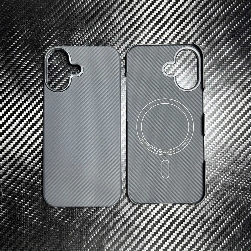 

Полузавернутый чехол для телефона IPhone 17 Pro Max, ультратонкий чехол из углеродного волокна для Magsafe, магнитное арамидное волокно для IPhone 17 Pro