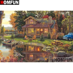 HOMFUN Diamond Painting Cross Stitch Pattern 5D Diamond Embroidery 