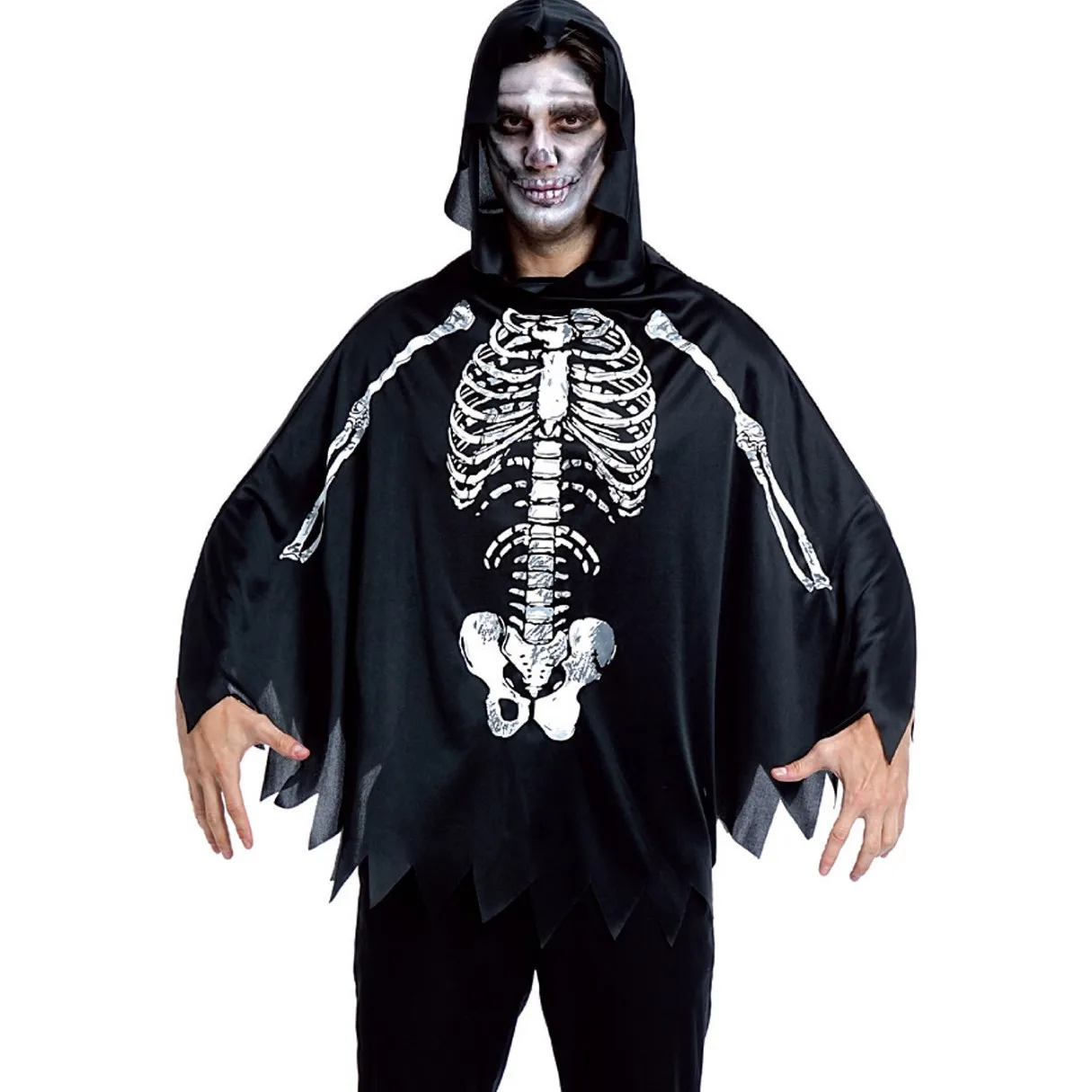 

Spider Cape Gothic Halloween Cloak Costume Accessory for Vampire Skeleton Party Cosplay Stage Performance