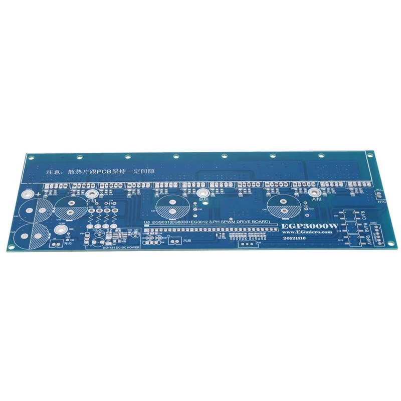 1 Pcs EGP3000W Three-Phase Inverter Pure Sine Wave Power Board PCB Empty Board EG8030 For DIY