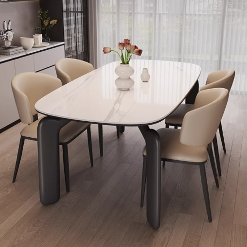 

Wood Extendable Dining Table Waterproof Rectangle Home Luxury Dining Table Italian Modern Set Sala Da Pranzo Kitchen Furniture