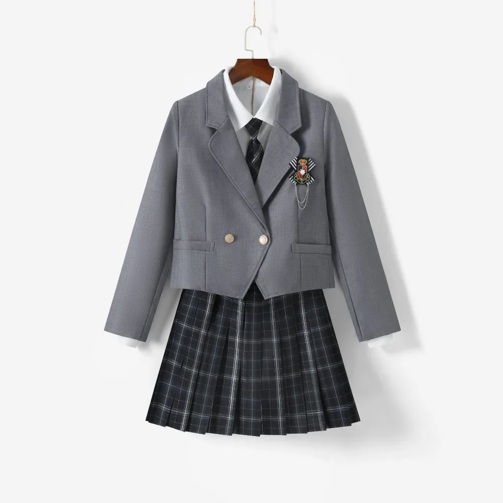 2024 New Japanese JK Uniform Small Suit Jacket Badge Suit Japanese JK Uniform Suit Jacket School Girl Uniform