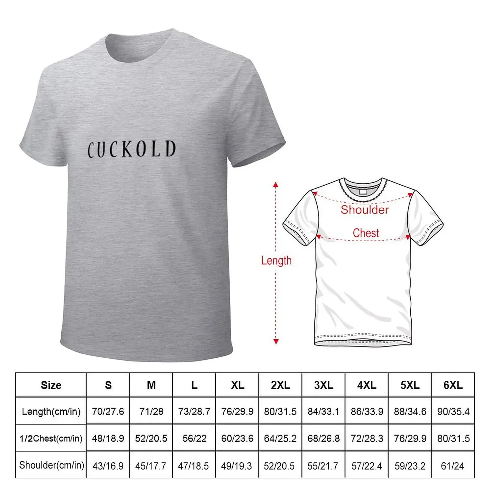 cuckold T-shirt new edition plus size tops customs men clothing